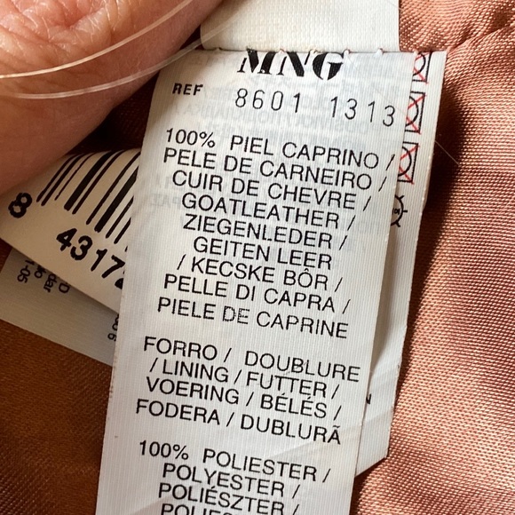 Mango MNG Rose Suede Leather Biker Jacket - Picture 12 of 13